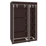 ZNTS 67" Portable Clothes Closet Wardrobe with Non-woven Fabric and Hanging Rod Quick and Easy to 30086972