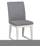 ZNTS 38 H x 19 W x 22 D White Minimalistic Dining Chairs with High Quality MDF and Sleek B085114748