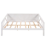ZNTS Full size Daybed, Wood Slat Support, White WF283135AAK