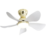 ZNTS 29 Inch Indoor Flush Mount Ceiling Fan with Light Reversible Motor Remote Control W934P147065