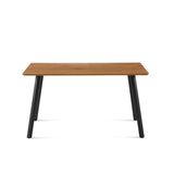 ZNTS Modern Design Rectangle MDF Restaurant Wooden Dining Table With Metal Frame W116465707