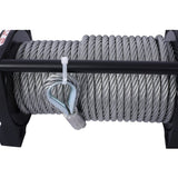ZNTS 12V 12000LB Electric Winch Towing Trailer Steel Cable Off Road, Waterproof Wire Cable for Truck UTV W465127133