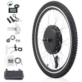 ZNTS 24in 1000W Front Drive With Tires Bicycle Modification Parts Black 70775503