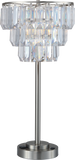 ZNTS 27.5"H CONTEMPORARY CRYSTAL SHADE TABLE LAMP B080107007