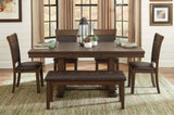 ZNTS Classic Light Rustic Brown Finish Wooden Side Chairs 2pc Set Upholstered Seat Back Casual Dining B01156049