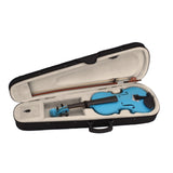 ZNTS 4/4 Acoustic Violin Case Bow Rosin Sky Blue 32162284