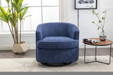 ZNTS COOLMORE Swivel Chair, Comfy Round Accent Sofa Chair for Living Room, 360 Degree Swivel W395102564
