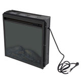ZNTS 18" Freestanding & Recessed Electric Fireplace Insert Heater, Indoor Electric Stove Heater with W2181P154902