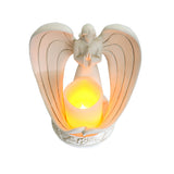 ZNTS Nordic Style Resin Angel Electronic Candle Holder Living Room Church Decorations 89776880