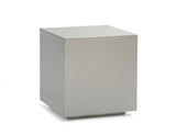 ZNTS Modrest Anvil Modern Brushed Stainless Steel End Table B04961642