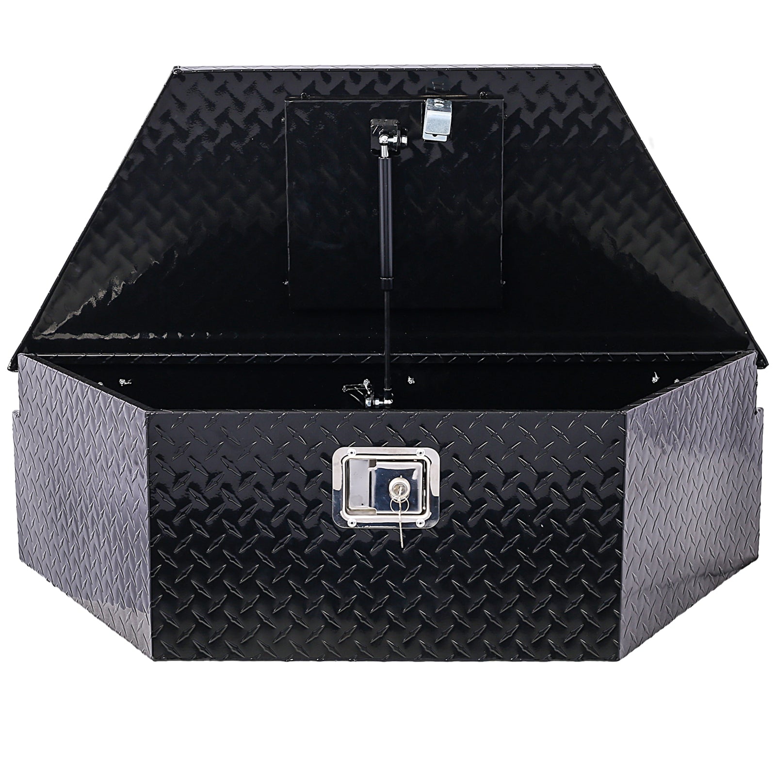 ZNTS 39inch Aluminum tool box,heavy duty truck bed tool box,outdoor trailer pickup tool box,RV W46581851