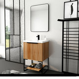 ZNTS 24 Inch Freestanding Bathroom Vanity With Resin Basin,24x18, W99981917