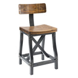 ZNTS Counter Stool with Back B03548279