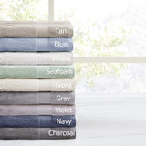 ZNTS 6 Piece Organic Cotton Towel Set B03598753