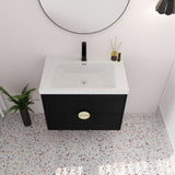 ZNTS 28 Inch Wall-Mounted Bathroom Vanity With Sink, For Small Bathroom W999135150