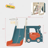 ZNTS Kids Slide with Bus Play Structure, Freestanding Bus Toy with Slide for Toddlers, Bus Slide Set with PP299289AAJ
