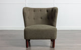 ZNTS Accent Chair, Upholstered Armless Chair Lambskin Sherpa Single Sofa Chair with Wooden Legs, Modern WF316705AAG