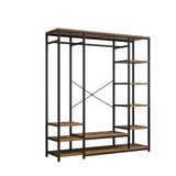 ZNTS Independent wardrobe manager, clothes rack, multiple storage racks and non-woven drawer, bedroom 60228130