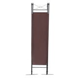 ZNTS 4-Panel Metal Folding Room Divider, 5.94Ft Freestanding Room Screen Partition Privacy Display for W2181P145310