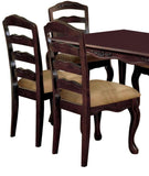 ZNTS Transitional Contemporary Dark Walnut Finish Set of 2pc Dining Chairs Solid wood Kitchen Dining Room B011P143323