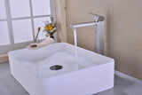 ZNTS Single Handle Sink Brushed Nickel Vanity Bathroom Faucet, Basin Mixer Tap W928124228
