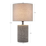 ZNTS Embossed Ceramic Table Lamp B03594982