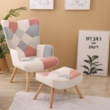 ZNTS Accent Chair with Ottoman, Living Room Chair and Ottoman Set, Comfy Side Armchair for Bedroom, W56141239