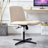 ZNTS Fabric Material Home Computer Chair Office Chair Adjustable 360 &deg; Swivel Cushion Chair With Black W1512141944