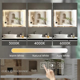 ZNTS LED Bathroom Mirror 48x 36 Inch with lights, anti-Fog & Dimming Led Bathroom Vanity Mirror W134070938