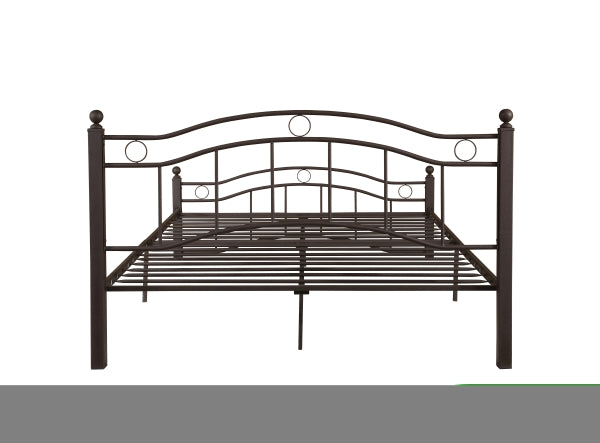 ZNTS King Size Metal Bed Frame with Headboard and Footboard Bronze W31181460
