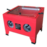 ZNTS 25 Gallon Bench Top Air Sandblasting Cabinet Sandblaster Blast Large Cabinet Red 64011579