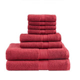 ZNTS 100% Cotton 8 Piece Antimicrobial Towel Set B03599330