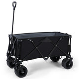 ZNTS Wagons Cart Heavy-Duty Folding PRO, 265 lbs Collapsible Carts with Wheels, Large Capacity, Outdoor W1134126856