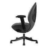 ZNTS Techni Mobili Deco LUX Executive Office Chair, Black RTA-1819C-BK