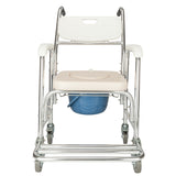 ZNTS 4 in 1 Multifunctional Aluminum Elder People Disabled People Pregnant Women Commode Chair Bath Chair 87233295