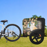 ZNTS Outdoor Heavy Duty Foldable Utility Pet Stroller Dog Carriers Bicycle Trailer W321102227