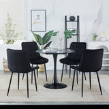 ZNTS Dining Chair 2PCSBLACKModern styleNew technologySuitable for restaurants, cafes, taverns, offices, W24062822