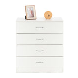 ZNTS MDF Wood Simple 4-Drawer Dresser White 86913595