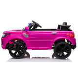 ZNTS 12V Kids Ride On SUV Cop Car with Remote Control, Siren Sounds Alarming Lights, Music Story - Rose W2181P146465