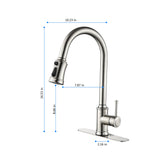 ZNTS Touch Kitchen Faucet with Pull Down Sprayer TH9013NS