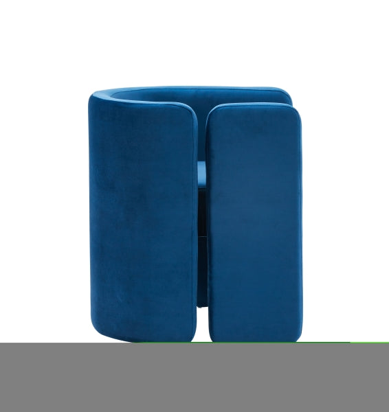 ZNTS Modrest Tirta Modern Blue Accent Chair B04961557