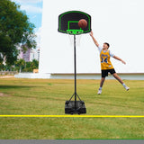 ZNTS Basketball Hoop System Stand with 30in Backboard, Height Adjustable 60Inch-78Inch for Indoor W285104472