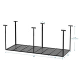 ZNTS 3x8 Overhead Garage Storage Rack, Heavy Duty Adjustable Ceiling Mounted Storage Racks, 750LBS Weight 21440771