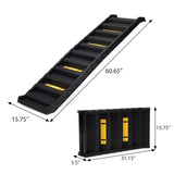 ZNTS Folding Pet Ramp, Dog Ramp for Cars SUV, Vehicle Stairs Ladder with Nonslip Mats and Rubber Feet, W2181P145848