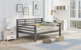 ZNTS Wooden Full Size Daybed with Clean Lines, Gray WF199367AAE