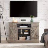 ZNTS Farmhouse Classic Media TV Stand Antique Entertainment Console for TV up to 50