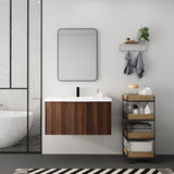 ZNTS Modern Design 36 Inch Float Mounting Bathroom Vanity With Sink Soft Close Door,2 W99952552