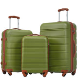 ZNTS 3 Piece Luggage Set Hardside Spinner Suitcase with TSA Lock 20