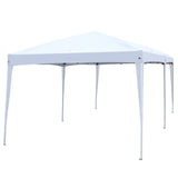 ZNTS 3 x 6m Home Use Outdoor Camping Waterproof Folding Tent with Carry Bag White 30503474