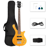 ZNTS GW101 36in Small Scale Electric Bass Guitar Suit With Mahogany Body SS 37673559